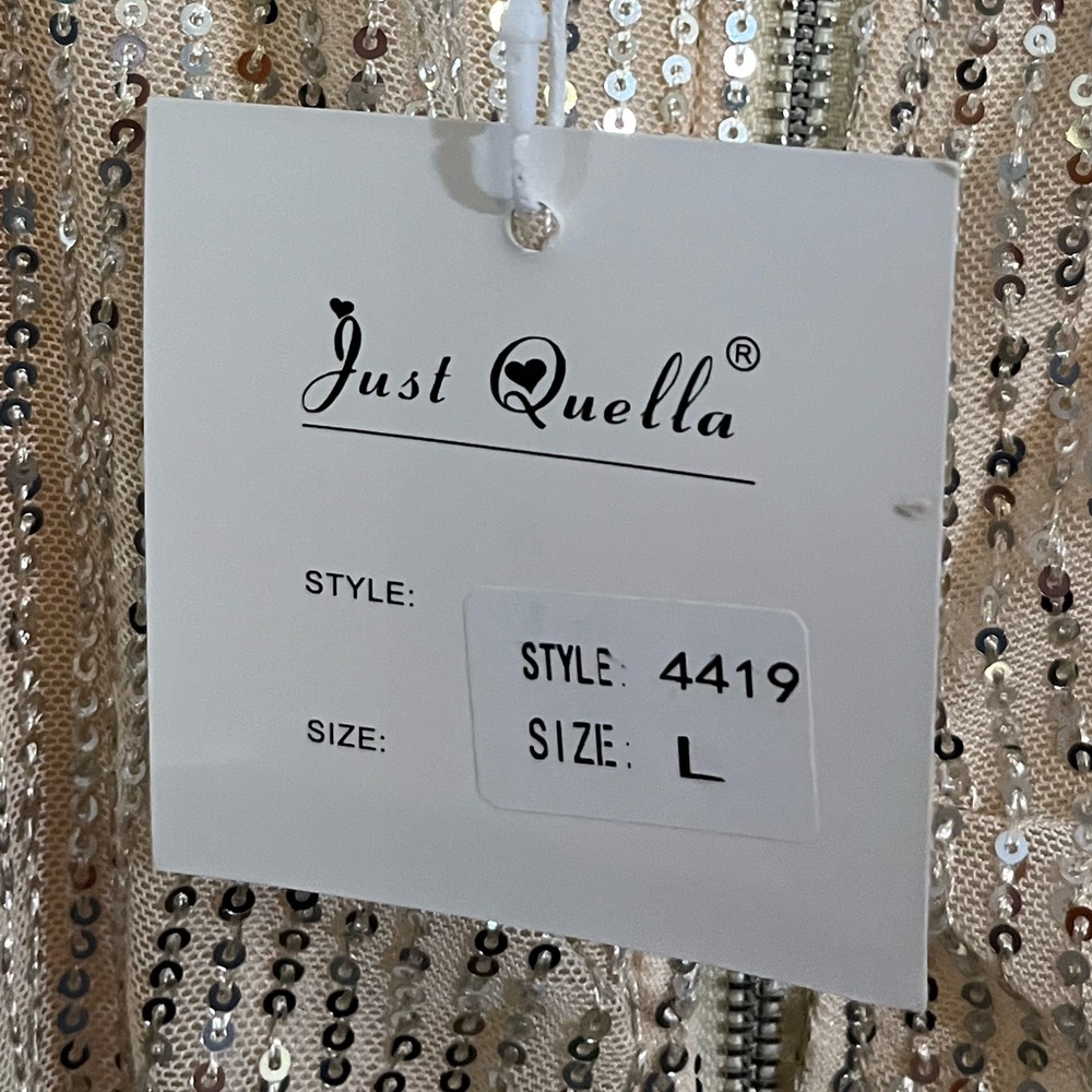NEW Cowl Neck Sequin Mini Dress - Picture 9 of 11